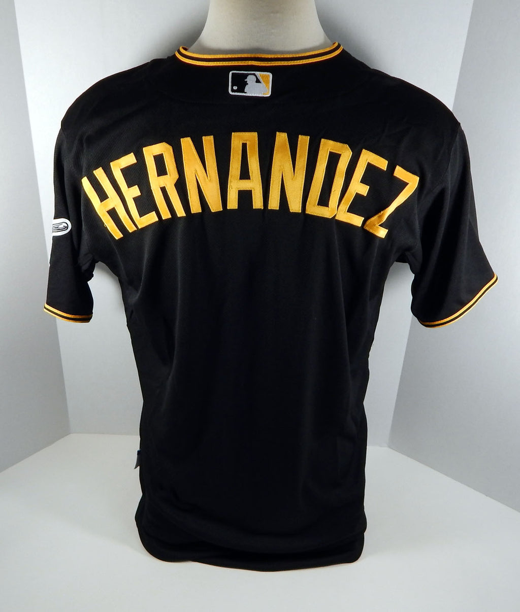 2013 Pittsburgh Pirates Anderson Hernandez # Game Issued Black Jersey PITT33181