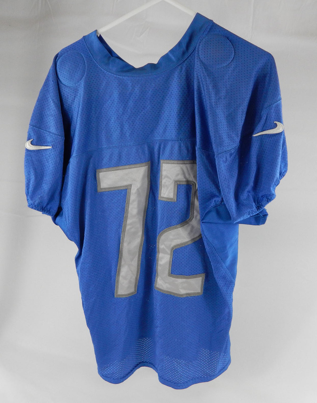 2017 Detroit Lions Laken Tomlinson #72 Game Issued Blue Practice Jersey 7 Pic2