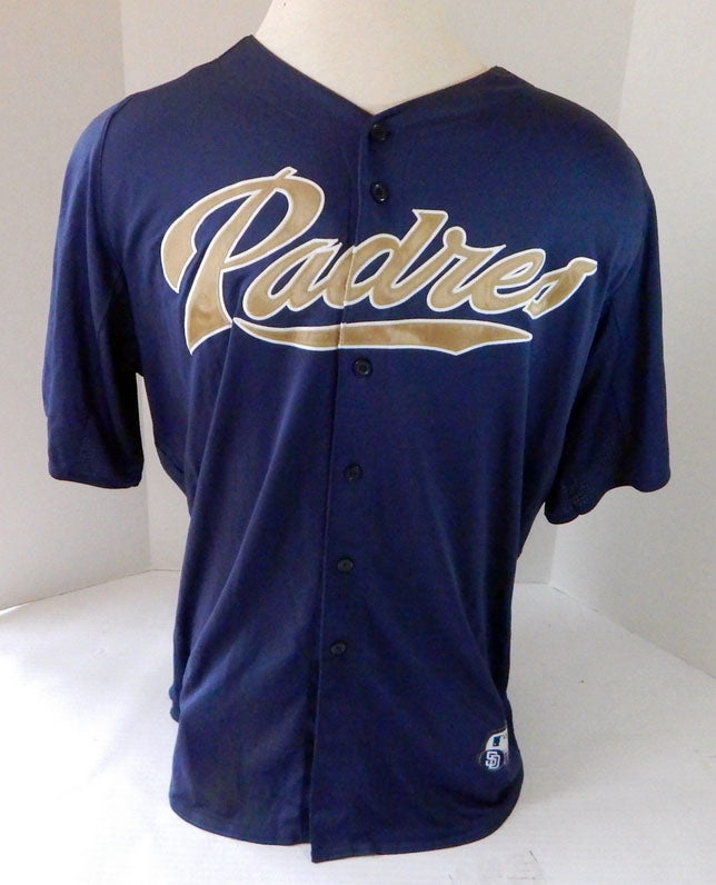 2012 San Diego Padres Jeremy Hermida #47 Game Used Navy Jersey BP 3 Pic2