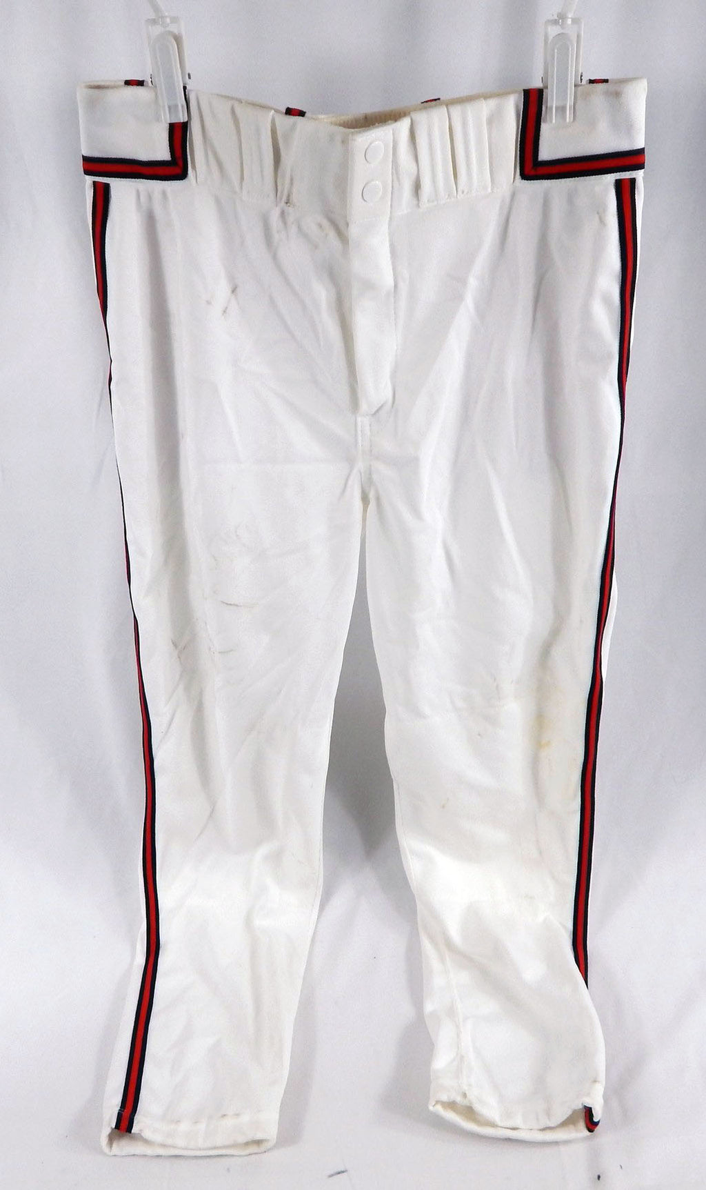 1990s Atlanta Braves Game Used White Baseball Pants Size 34 711