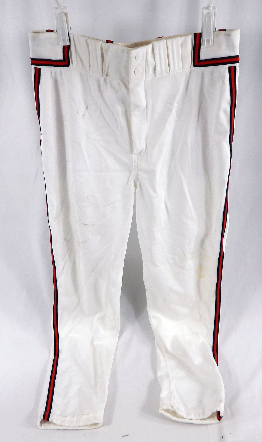 1990s Atlanta Braves Game Used White Baseball Pants Size 34 711