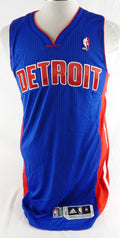 2011-12 Detroit Pistons Blank Game Issued Blue Jersey M 690
