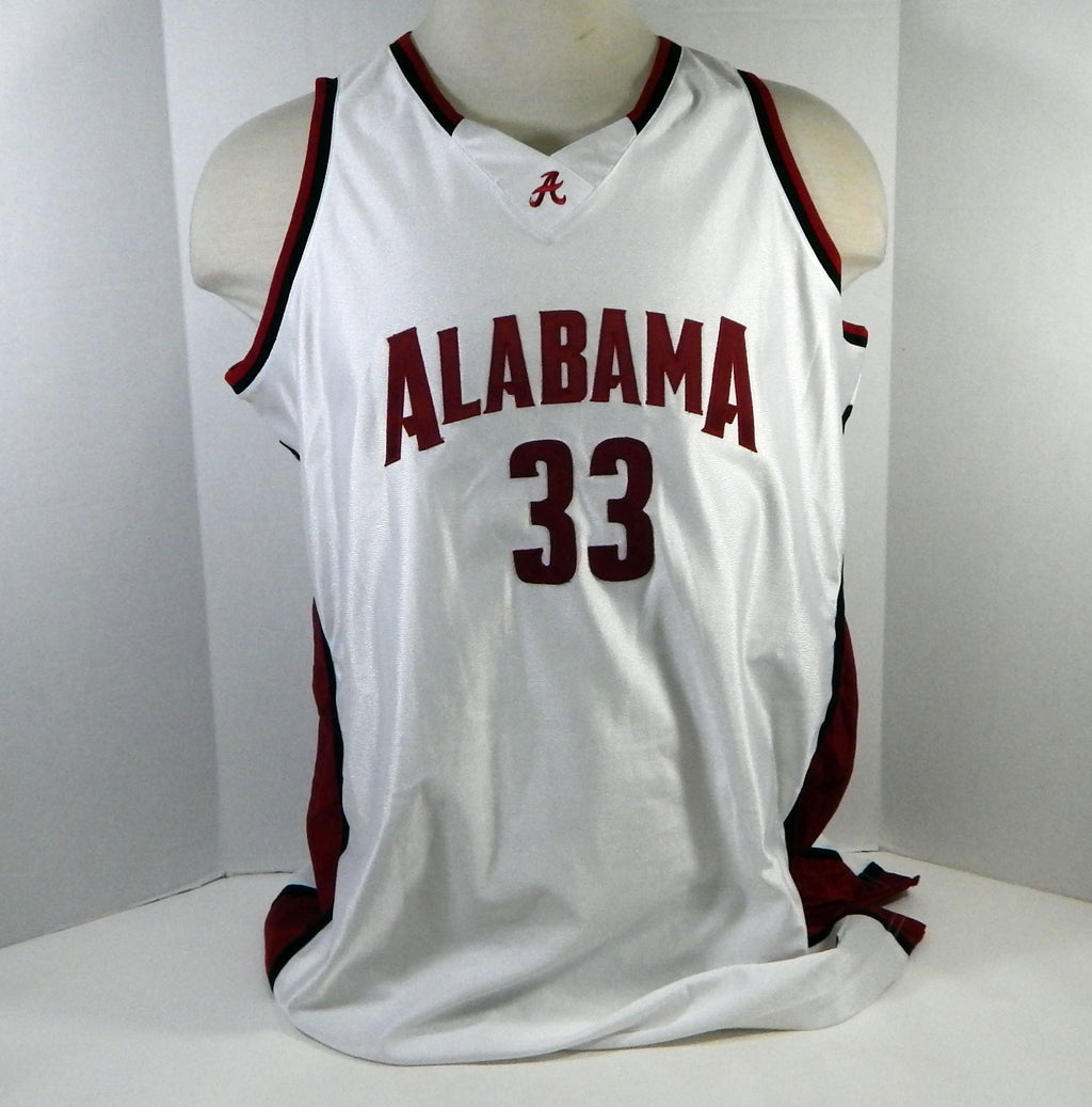 Alabama Crimson Tide Hill #33 Game Used White Jersey 50 DP15923 Pic2