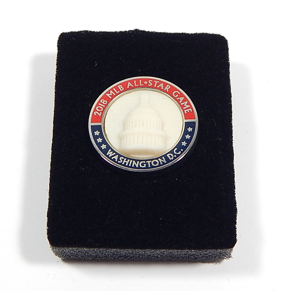 2018 Washington Nationals MLB All Star Game Vintage Press Pin In Original Case