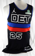 2025-26 Detroit Pistons Marcus Sasser #25 Game Used Black Jersey STT 11/28 1
