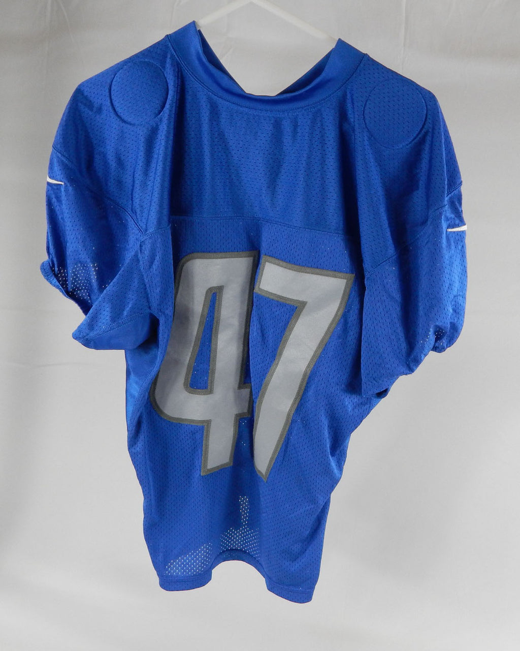 2019 Detroit Lions Tracy Walker #47 Game Issued Blue Practice Jersey 46 219 Pic2