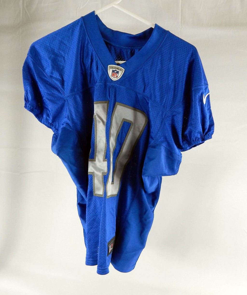 2016 Detroit Lions #40 Game Issued Blue Practice Jersey 44 220