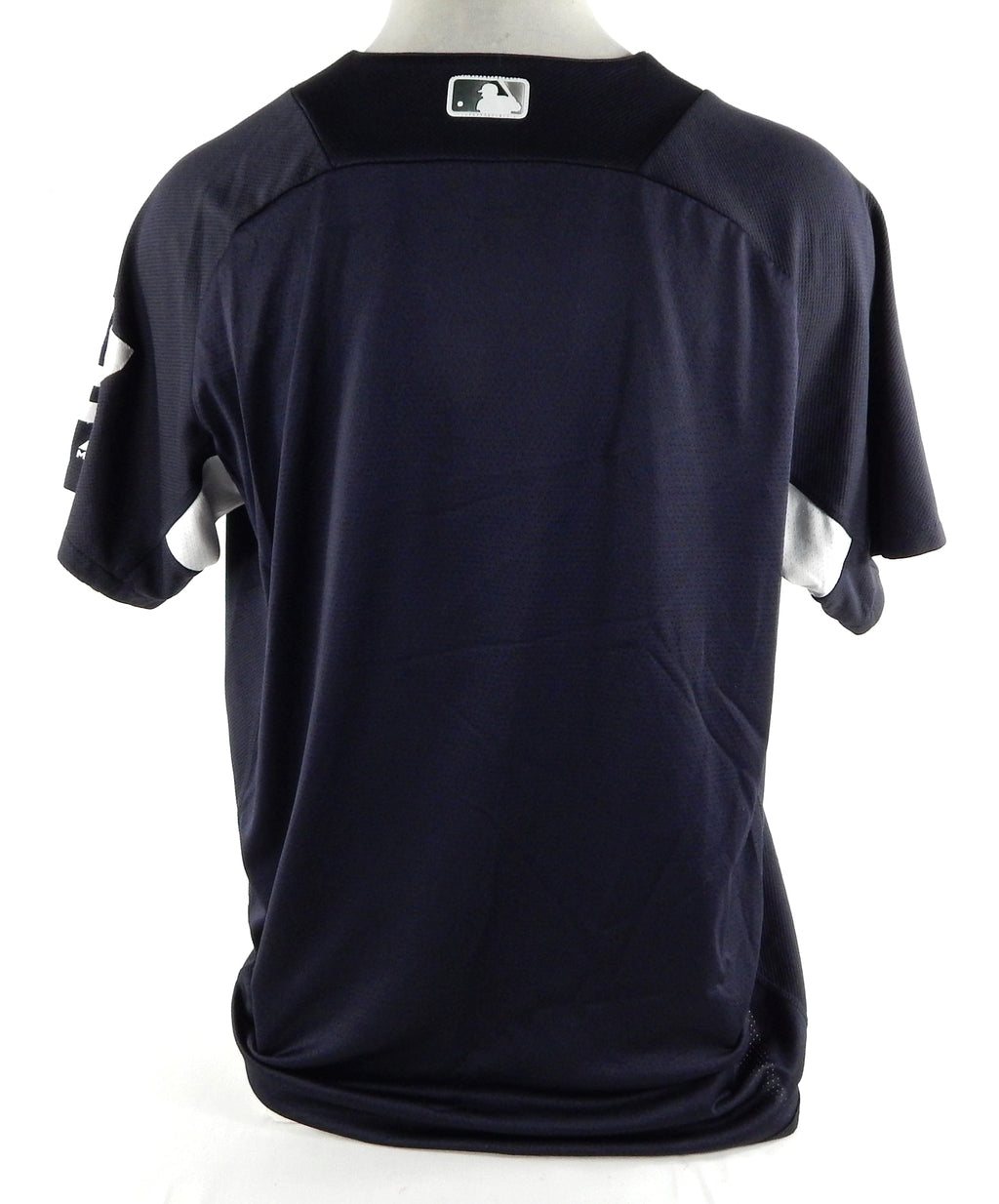 2018 New York Yankees Jordan Montgomery #47 Game Issued P Used Navy Pullover BP4 Pic2