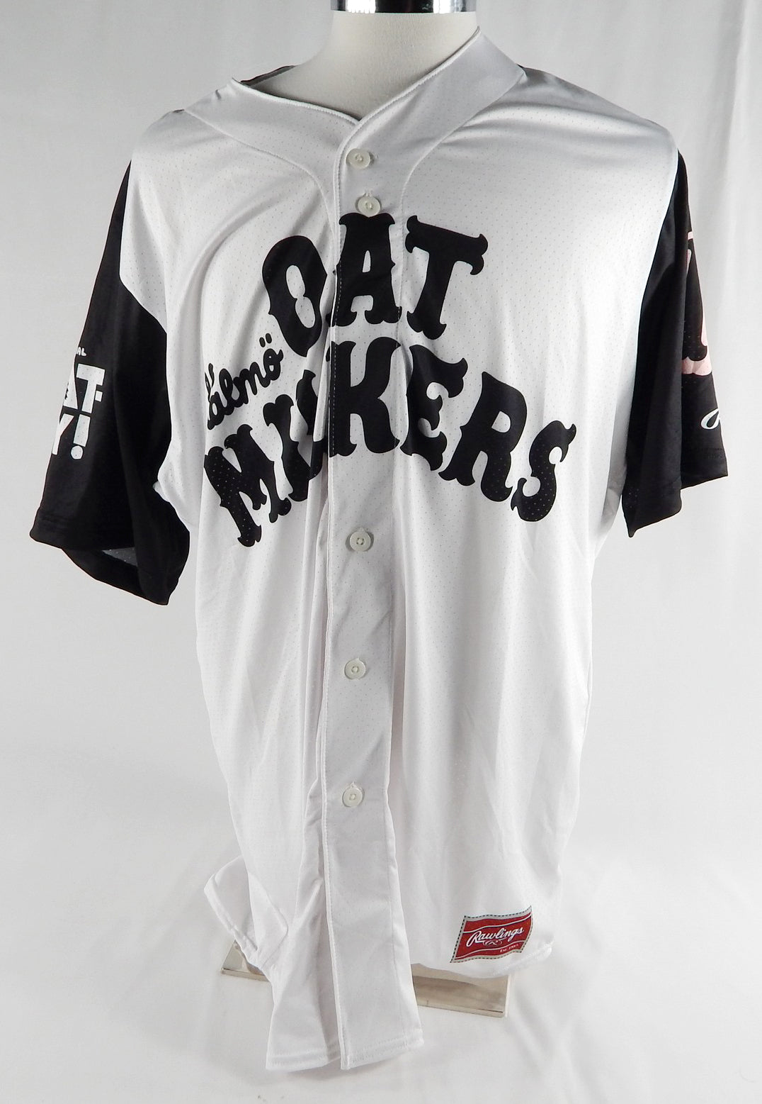 2024 Syracuse Mets #73 Game Issued Pos Used White Jersey Malmo Oat Milkers 48 43