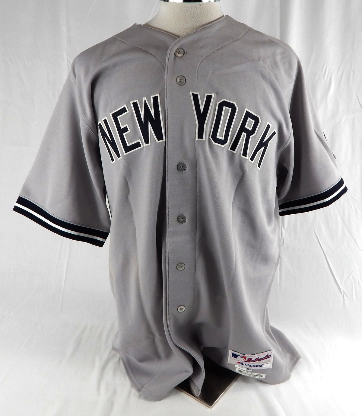 2015 New York Yankees Gary Tuck #60 Game Issued Pos Used Grey Jersey 8 Berra P2