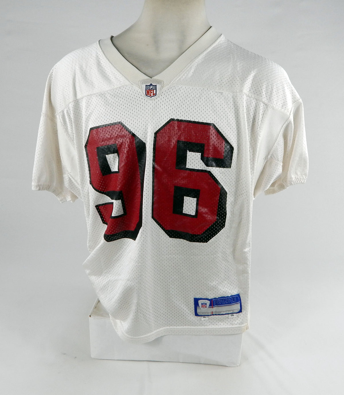 2006 San Francisco 49ers Melvin Oliver #96 Game Used White Practice Jersey XL 40