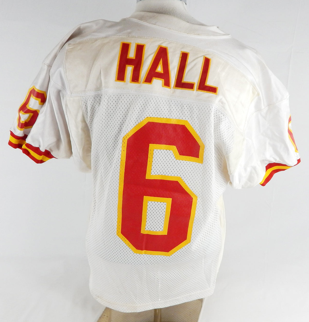 Kansas City Chiefs Hall #6 Game Issued White Jersey 40 DP108317 Pic2