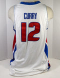 2002-03 Detroit Pistons Michael Curry #12 Game Used White Jersey 52 DP15927