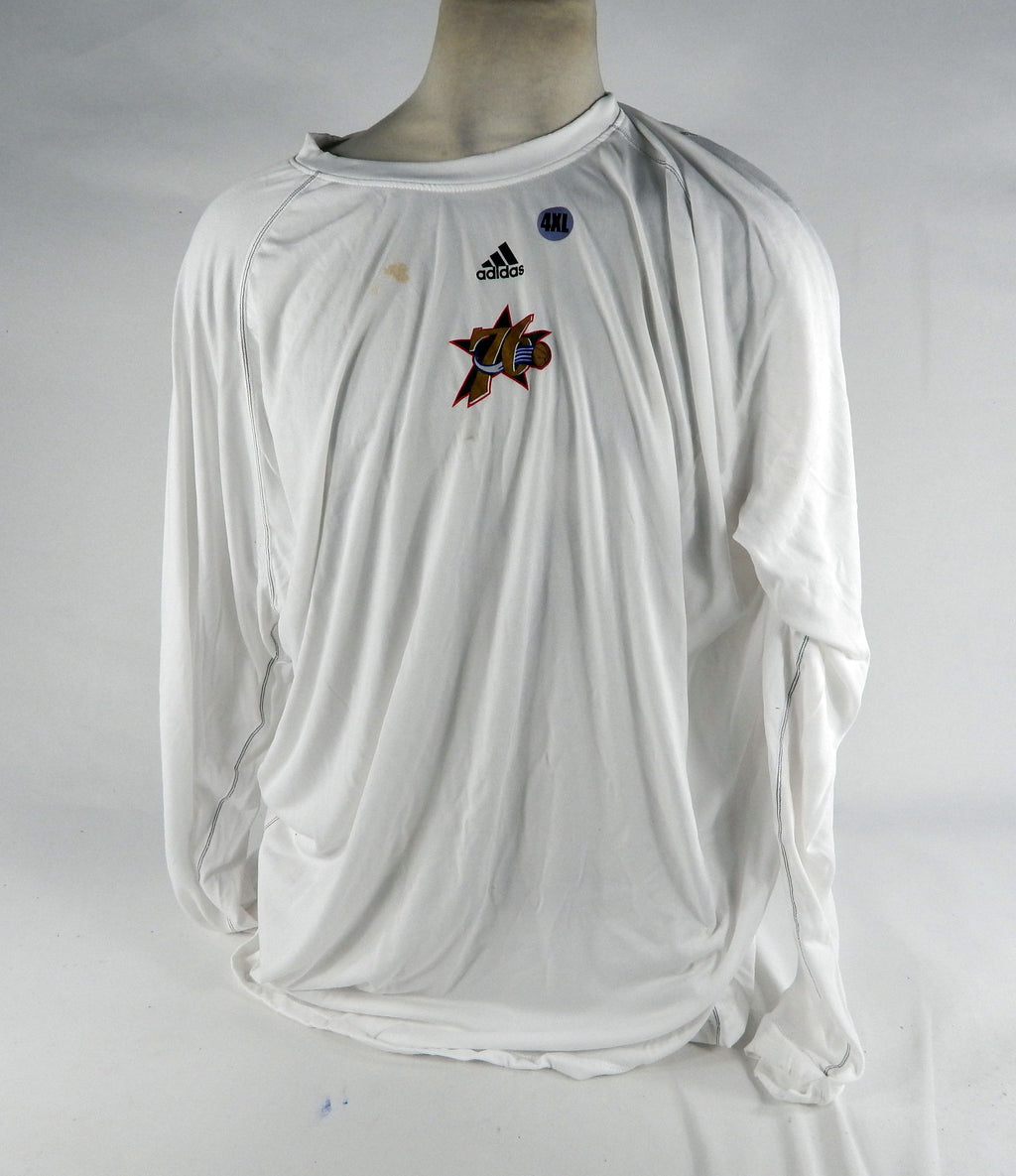 2000s Philadelphia 76ers Team Issued White Training Shirt 4XLT DP68588