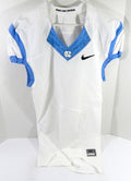 2013-14 North Carolina Tar Heels UNC Blank Game Issued White Jersey 40 DP54195