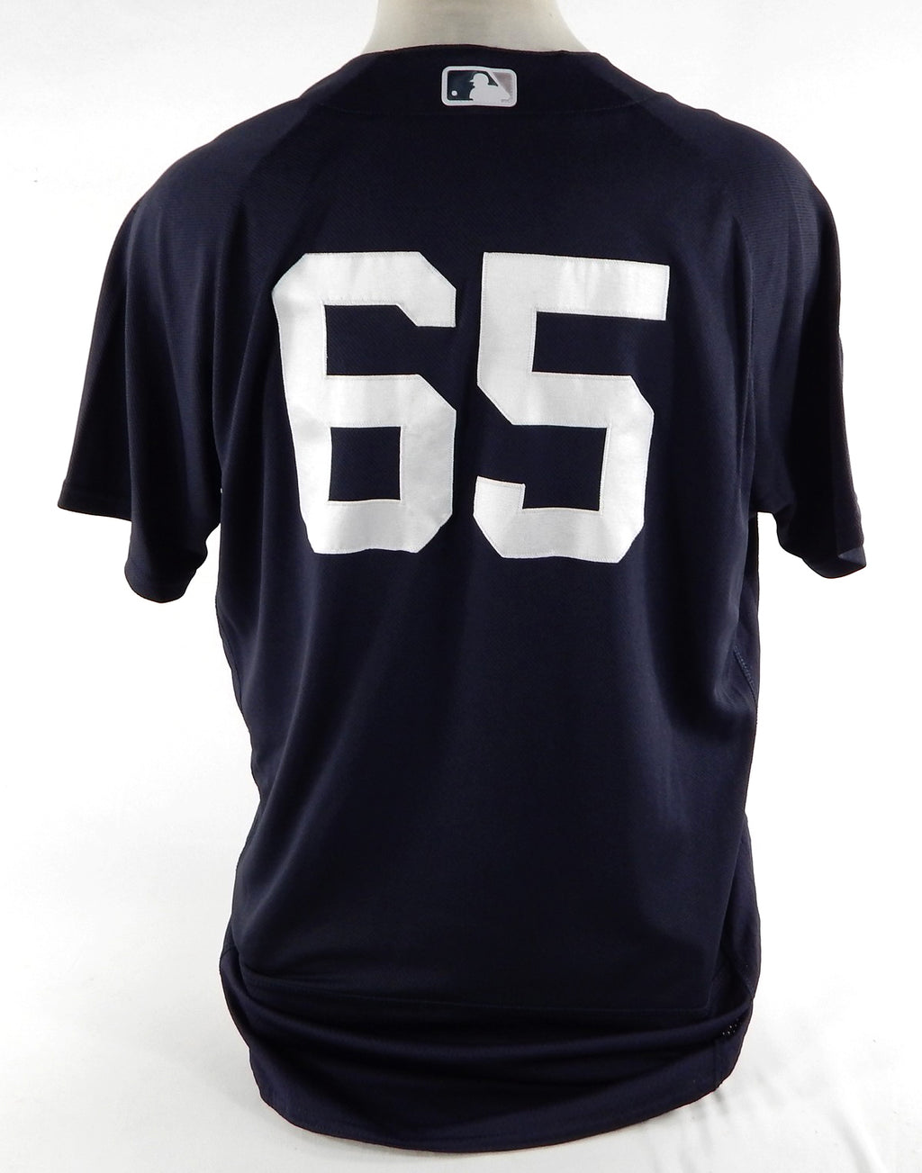 2019 New York Yankees James Paxton #65 Game Used Navy Jersey ST Patch 48 DP8 Pic2