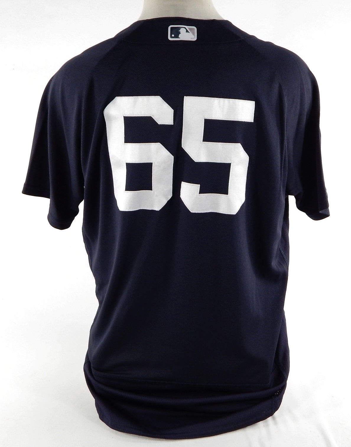 2019 New York Yankees James Paxton #65 Game Used Navy Jersey ST Patch 48 DP8 Pic2