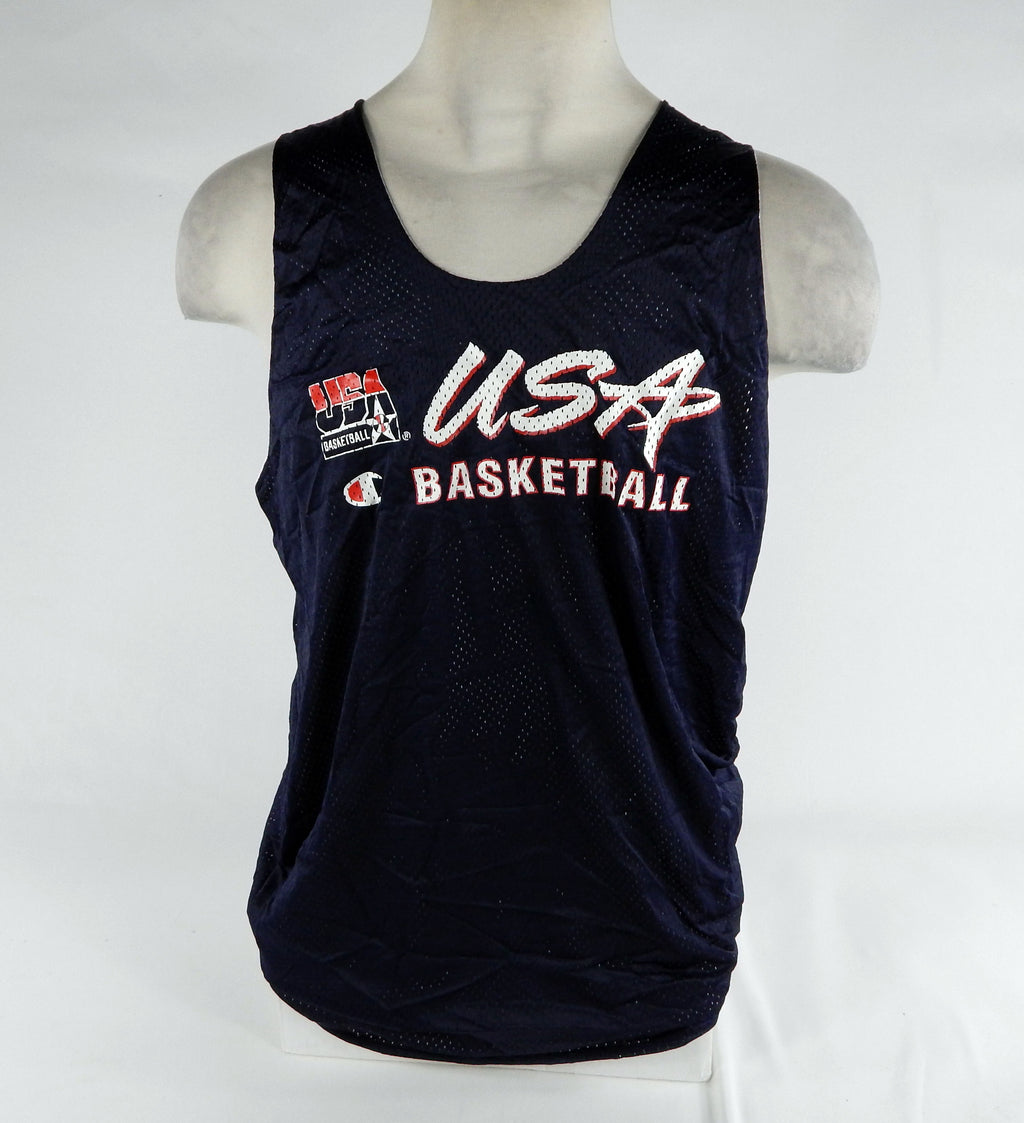 1990s Team USA Basketball Game Issued Navy Practice Jersey XL DP68590