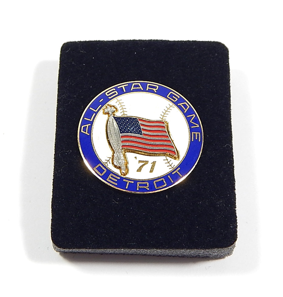 1971 Detroit Tigers MLB All Star Game Balfour Vintage Press Pin Reggie Jackson