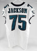 2023 Philadelphia Eagles Terron Jackson #75 Game Used White Jersey 44 397