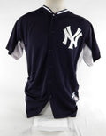 2014 New York Yankees Francisco Arcia #87 Game Used Navy Jersey BP ST 46 39