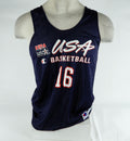 1990s Team USA Basketball #16 Game Issued Navy Practice Jersey L DP68591