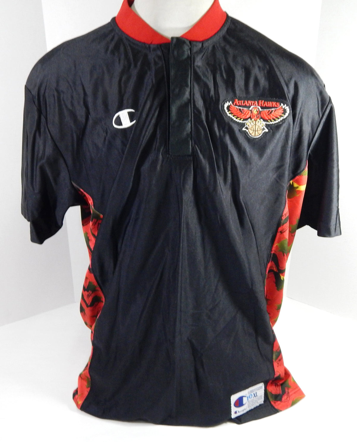 1990s Atlanta Hawks #10 Game Used Black Shooting Shirt XL DP62391