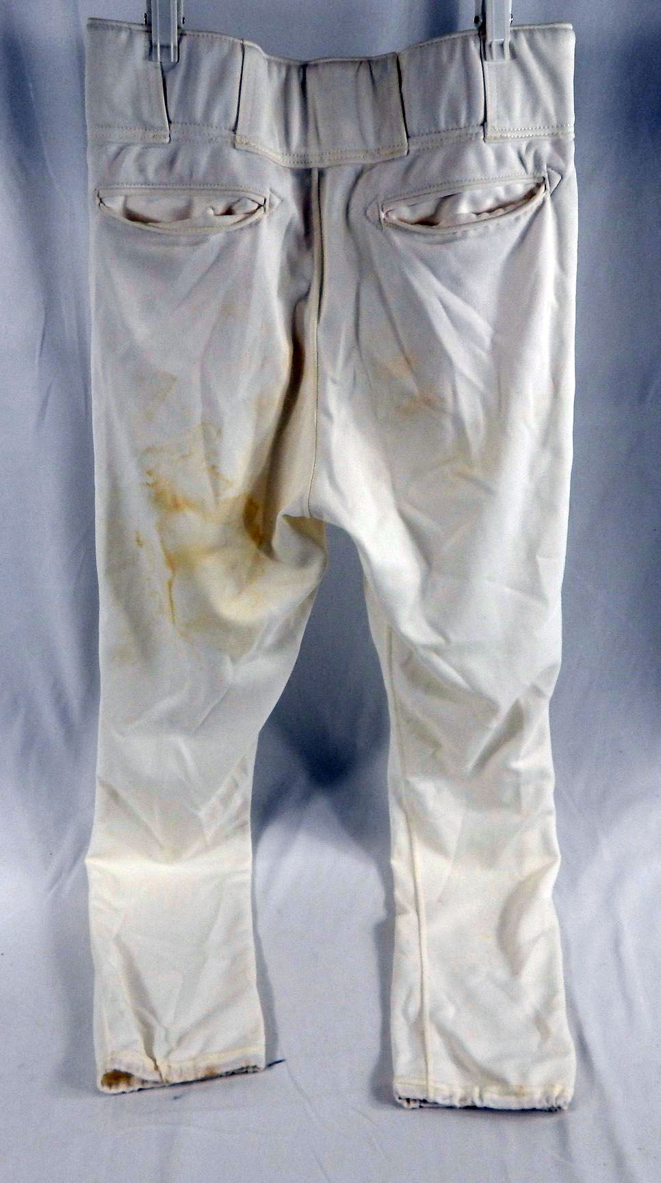 1999 Pittsburgh Pirates Borner #2 Game Used White Baseball Pants 34 723 Pic2