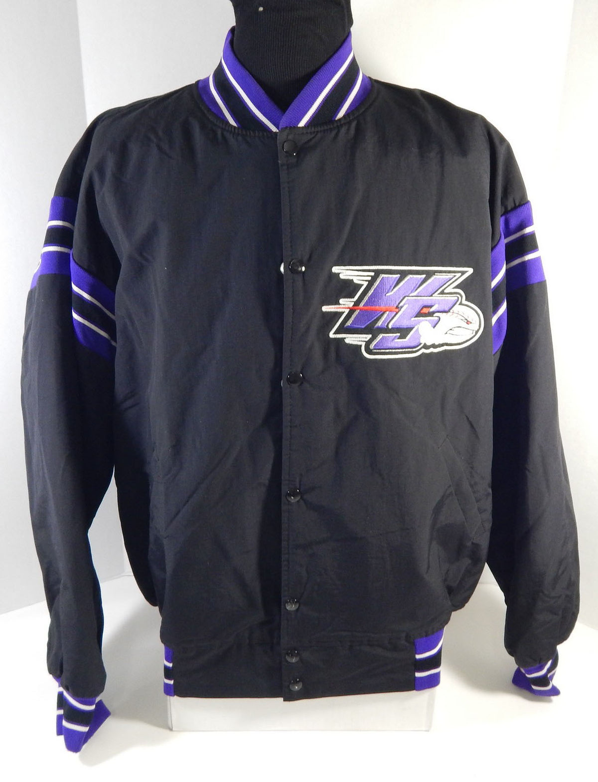 Winston Salem Dash Game Used Black Jacket XXL DP26313