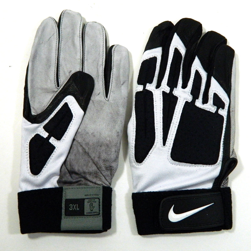 Nike Promo Defensive Tackle IV Style PFG178 Football Gloves Size XXXL 3XL Black/White Pic2