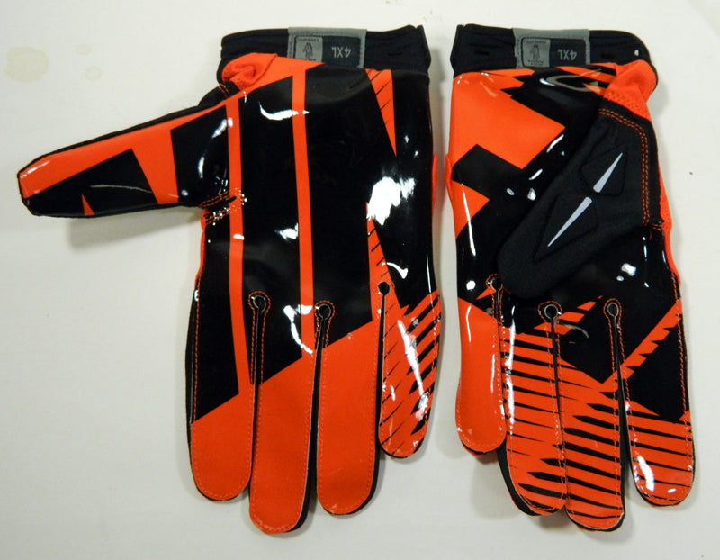 Nike  Orange & Black Football Receiver Gloves Size 4XL Pic2