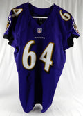 2014 Baltimore Ravens #64 Game Issued Purple Jersey NP Rem 42 882