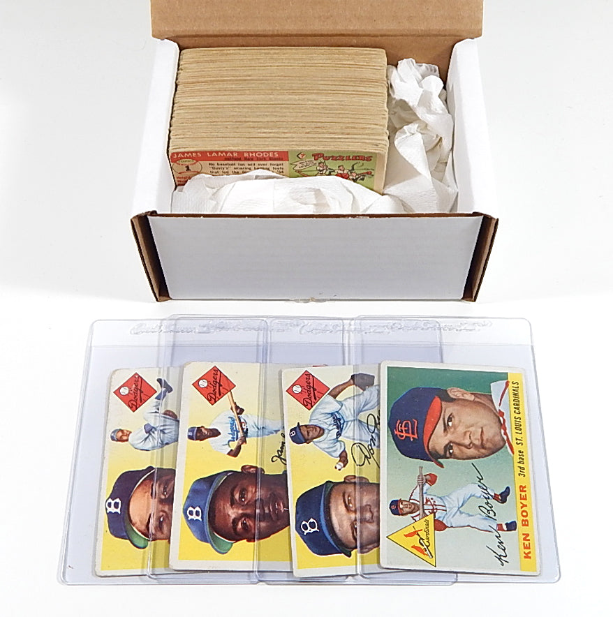 1955 Topps Baseball Starter Set (102 Diff Cards) BV $4165 Avg Vg Boyer Zimmer RC