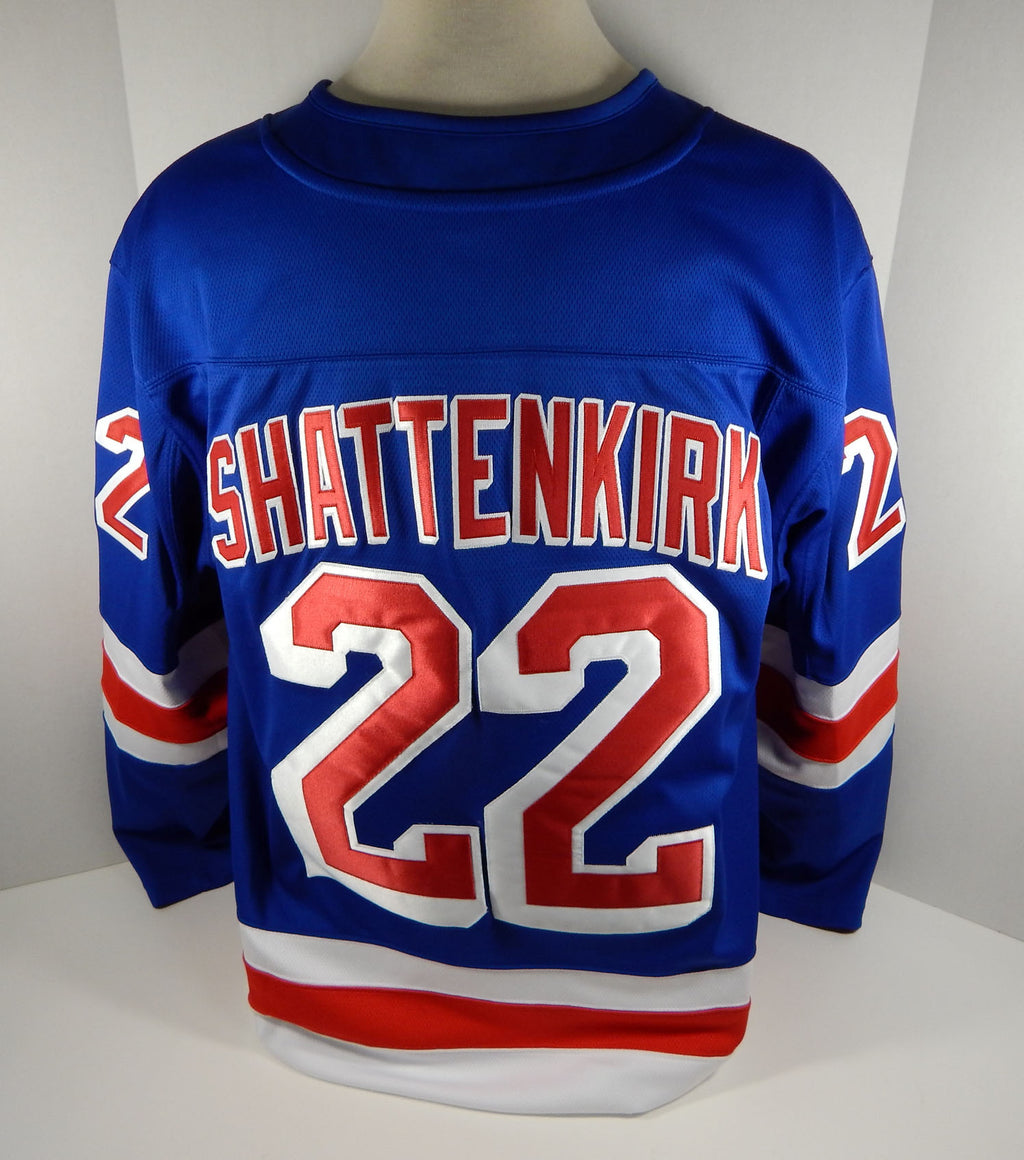 Mens New York Rangers Kevin Shattenkirk #22 Fanatics Premier Blue Jersey L