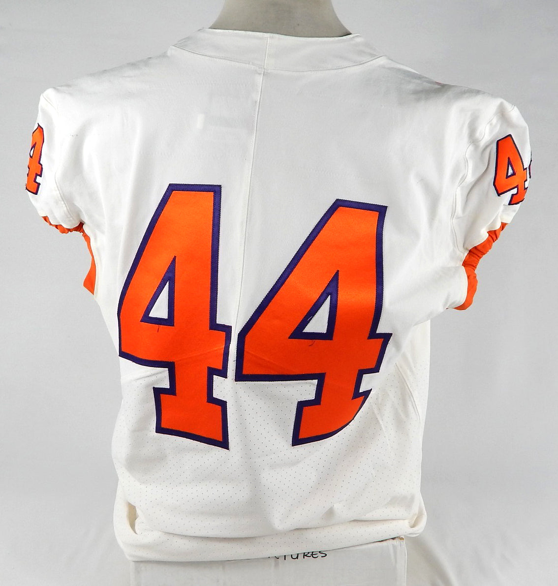 2018-22 Clemson Tigers #44 Game Used White Jersey NP Rem 48 759 Pic2