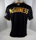 2014 Pittsburgh Pirates Chris McGuiness # Game Issued Black Jersey Kiner P 199