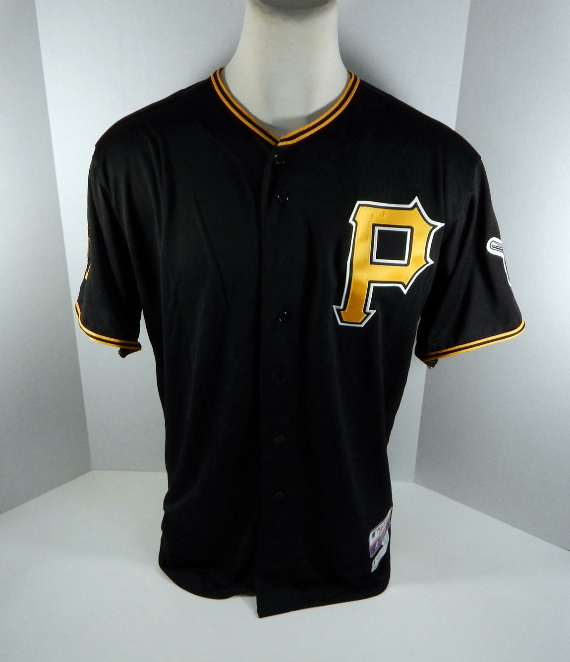 2014 Pittsburgh Pirates Chris McGuiness # Game Issued Black Jersey Kiner P 199 Pic2