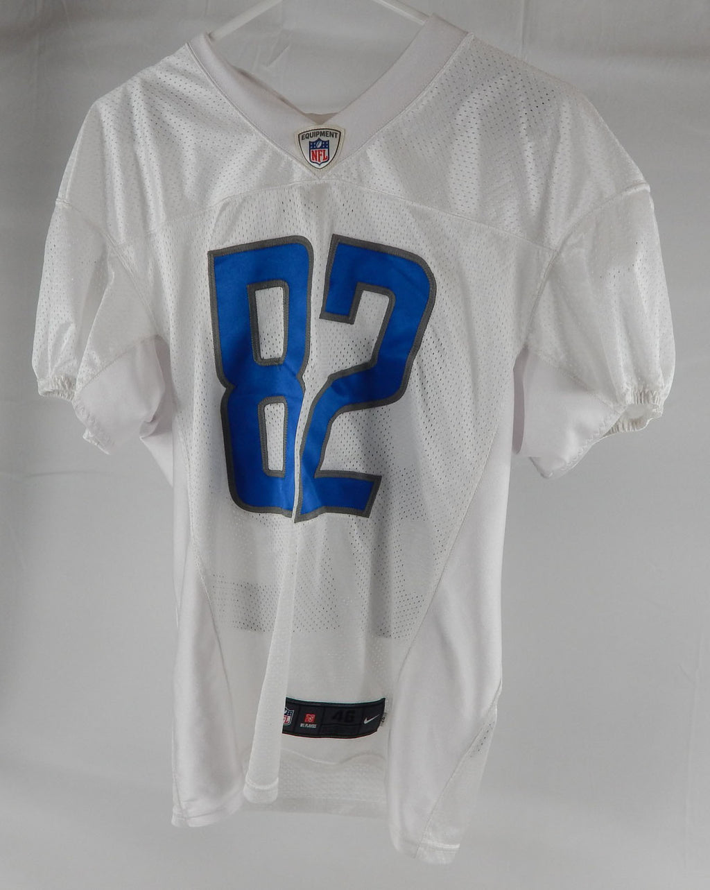 2017 Detroit Lions Brandon Barnes #82 Game Issued White Practice Jersey 46 228