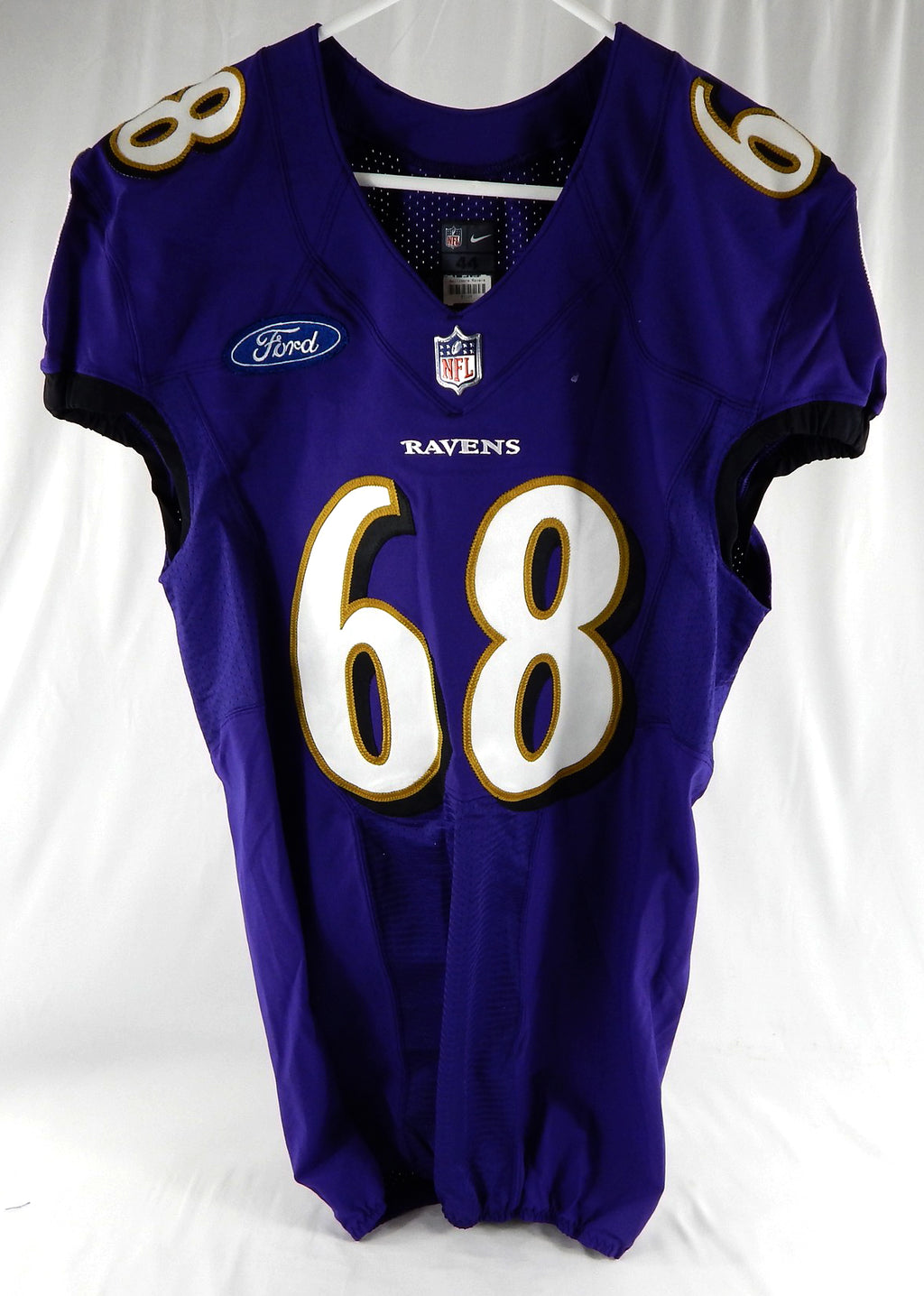 2020 Baltimore Ravens #68 Game Issued Purple Jersey NP Rem 44 883