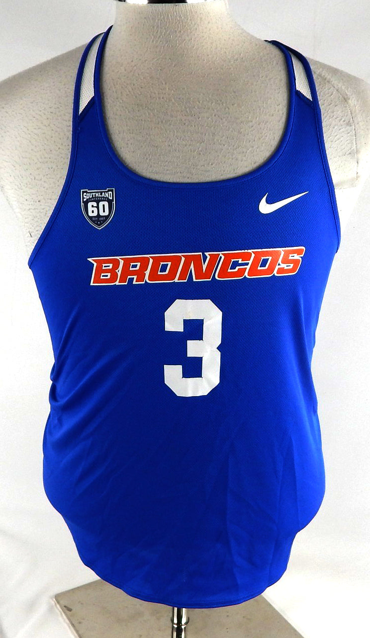 2018 Boise State Broncos #3 Game Used Blue Jersey 60 P Beach Volleyball L 947