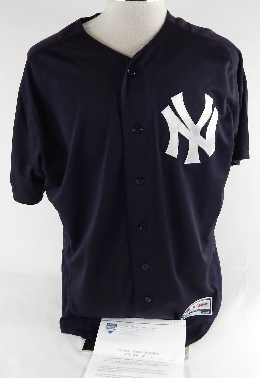 2019 New York Yankees Jorge Saez #80 Game Used Navy Jersey ST P 46 559