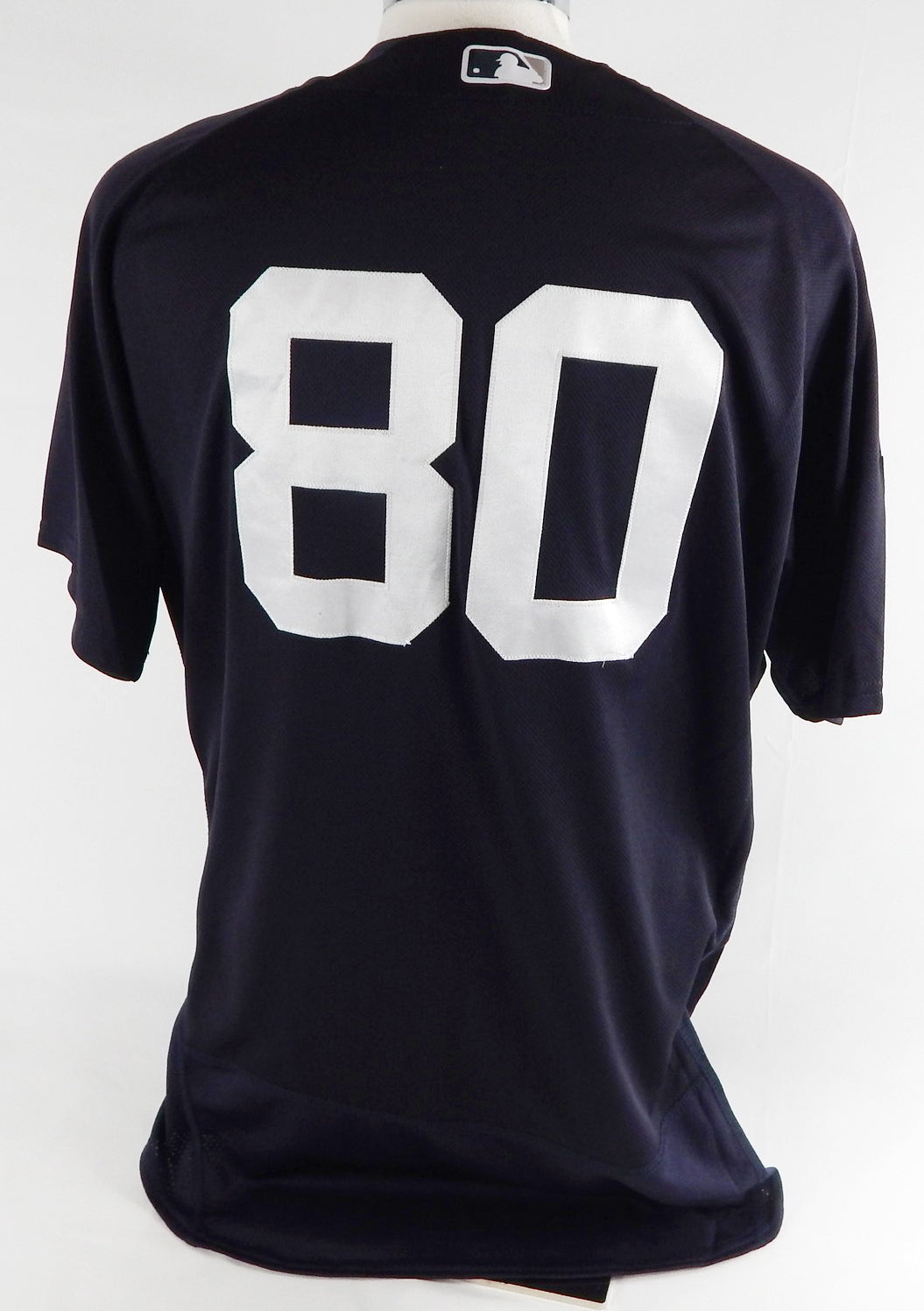 2019 New York Yankees Jorge Saez #80 Game Used Navy Jersey ST P 46 559 Pic2