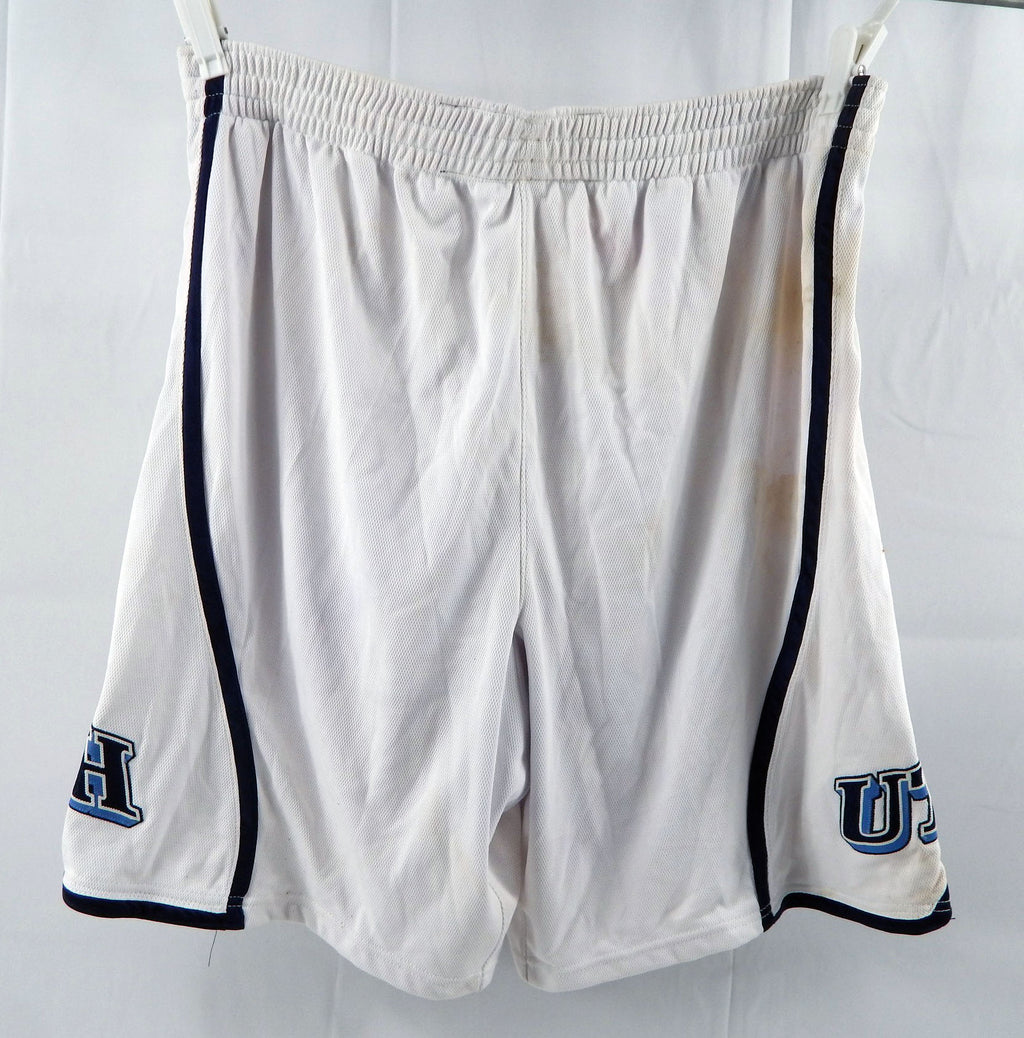2000s Utah Jazz Game Issued White Shorts  281 Pic2