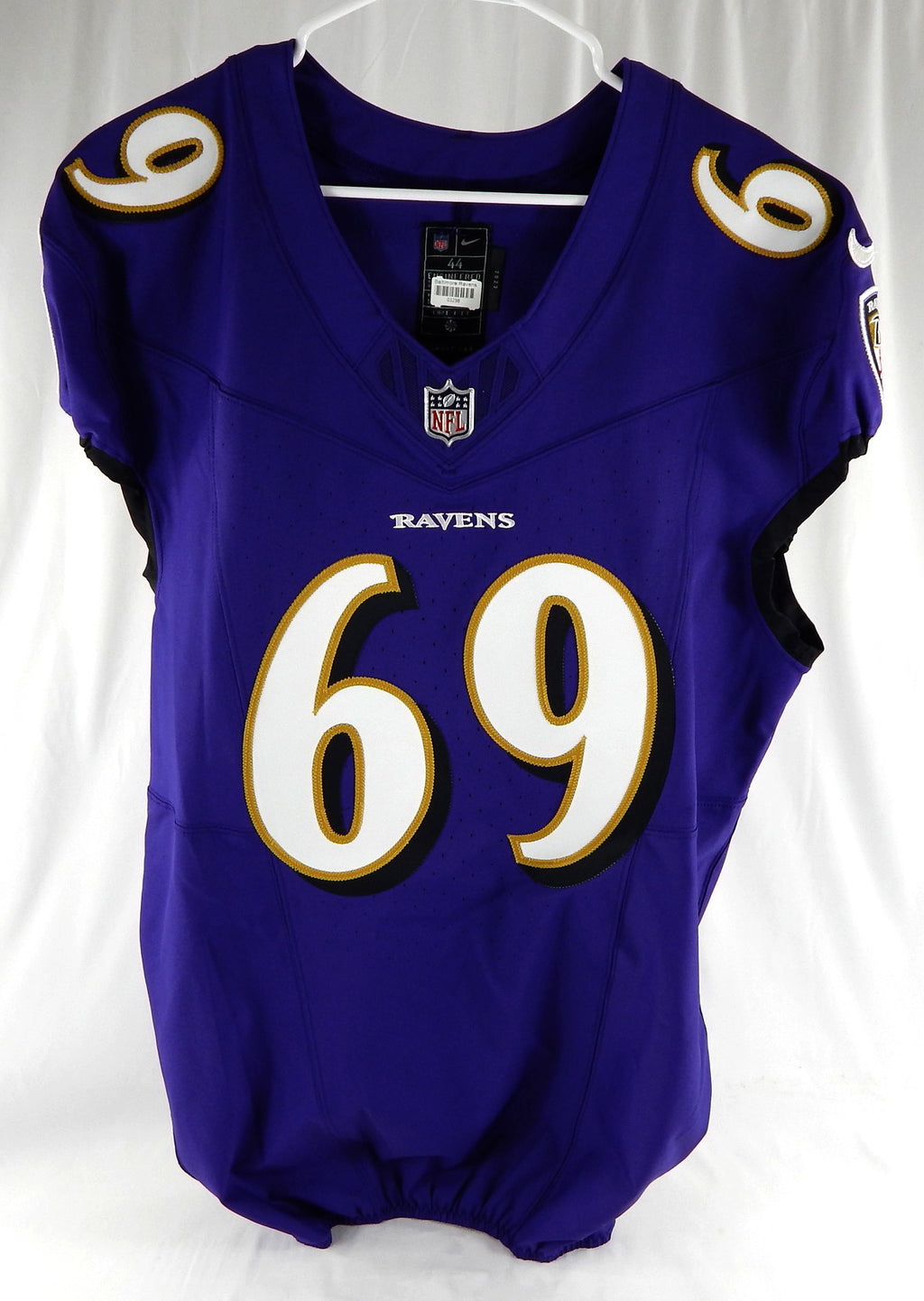2023 Baltimore Ravens #69 Game Issued Purple Jersey NP Rem 44 884