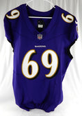 2023 Baltimore Ravens #69 Game Issued Purple Jersey NP Rem 44 884