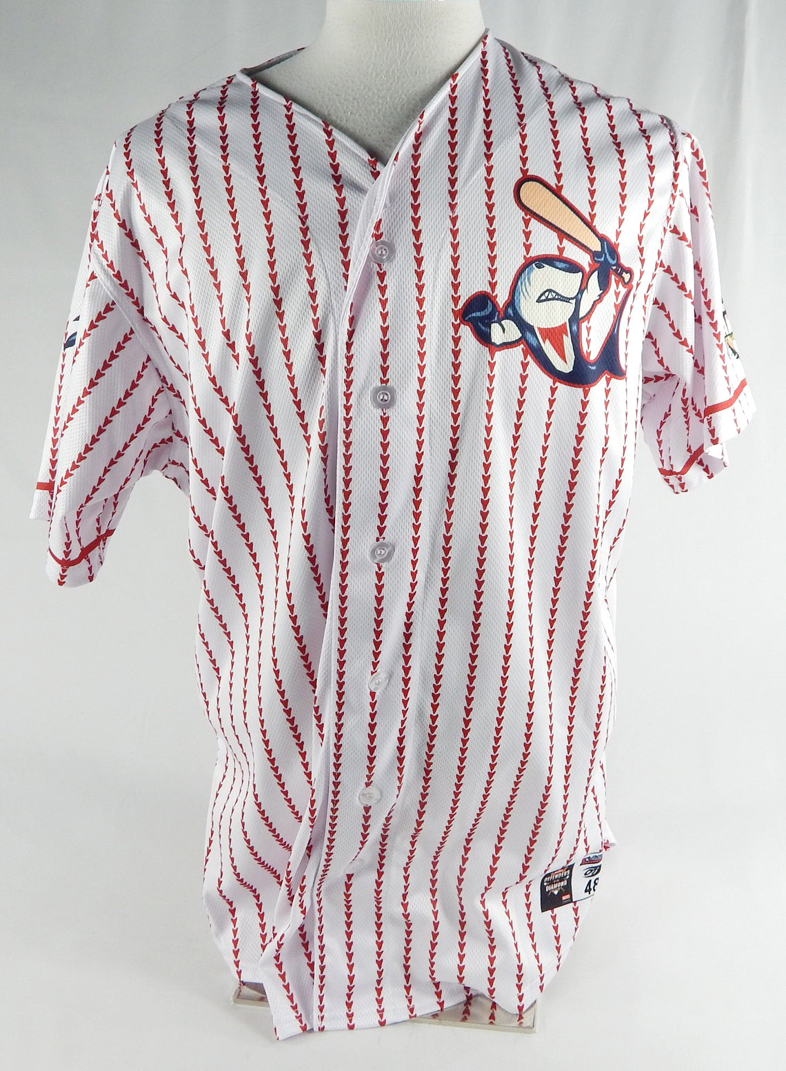 2024 Clearwater Threshers #39 Game Used White Jersey Marvel Defenders 48 601