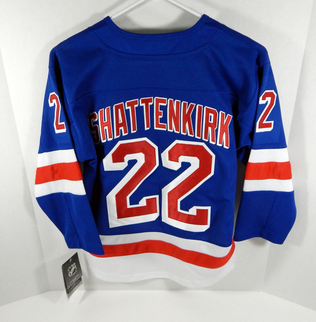 Youth New York Rangers Kevin Shattenkirk #22 Outerstuff Premier Blue Jersey S/M Pic2