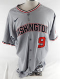 2025 Washington Nationals Luis Garcia #9 Game Issued Grey Jersey 48 260