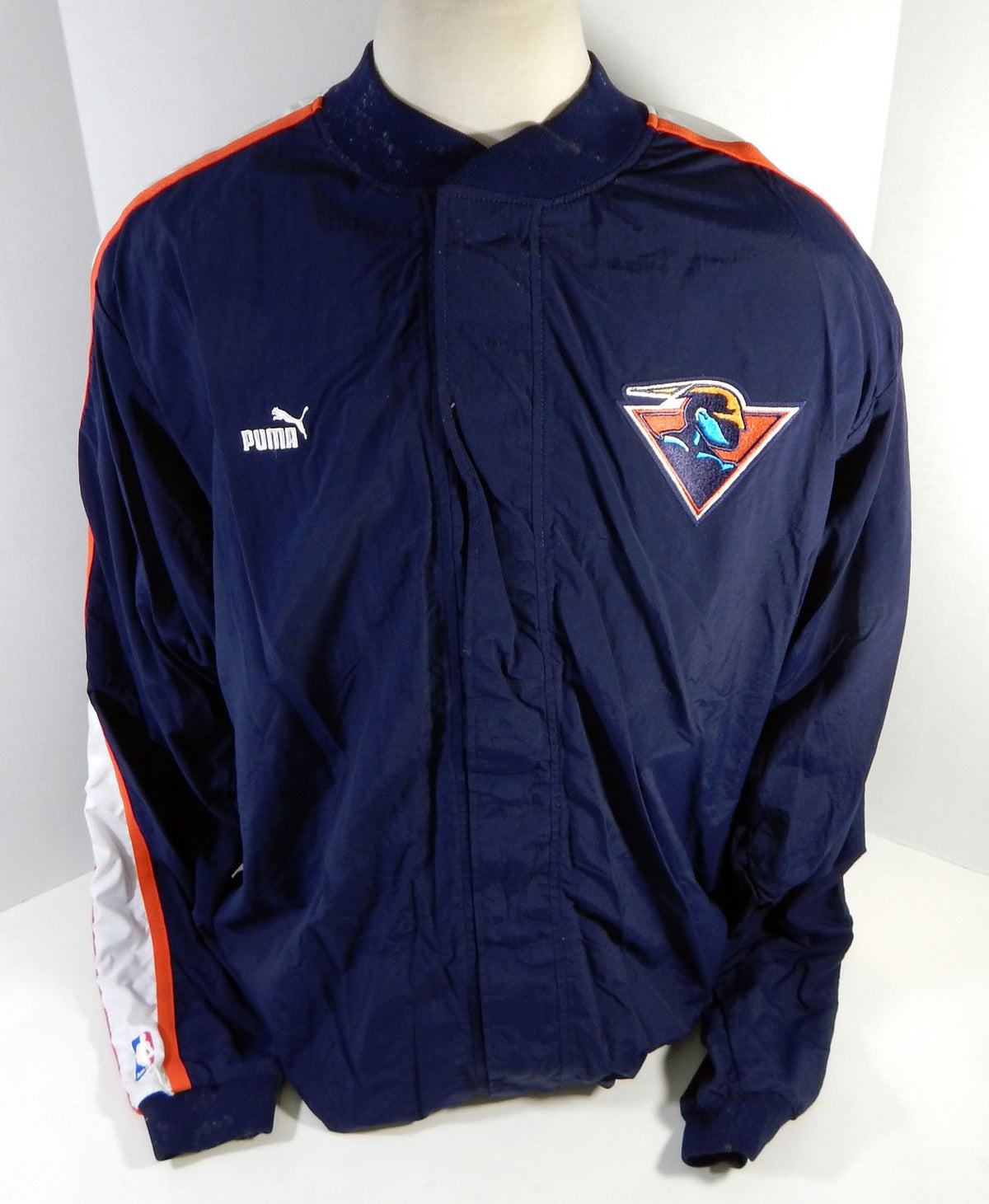 1999-00 Golden State Warriors Game Issued Navy Warm Up Jacket 46 204 Pic2