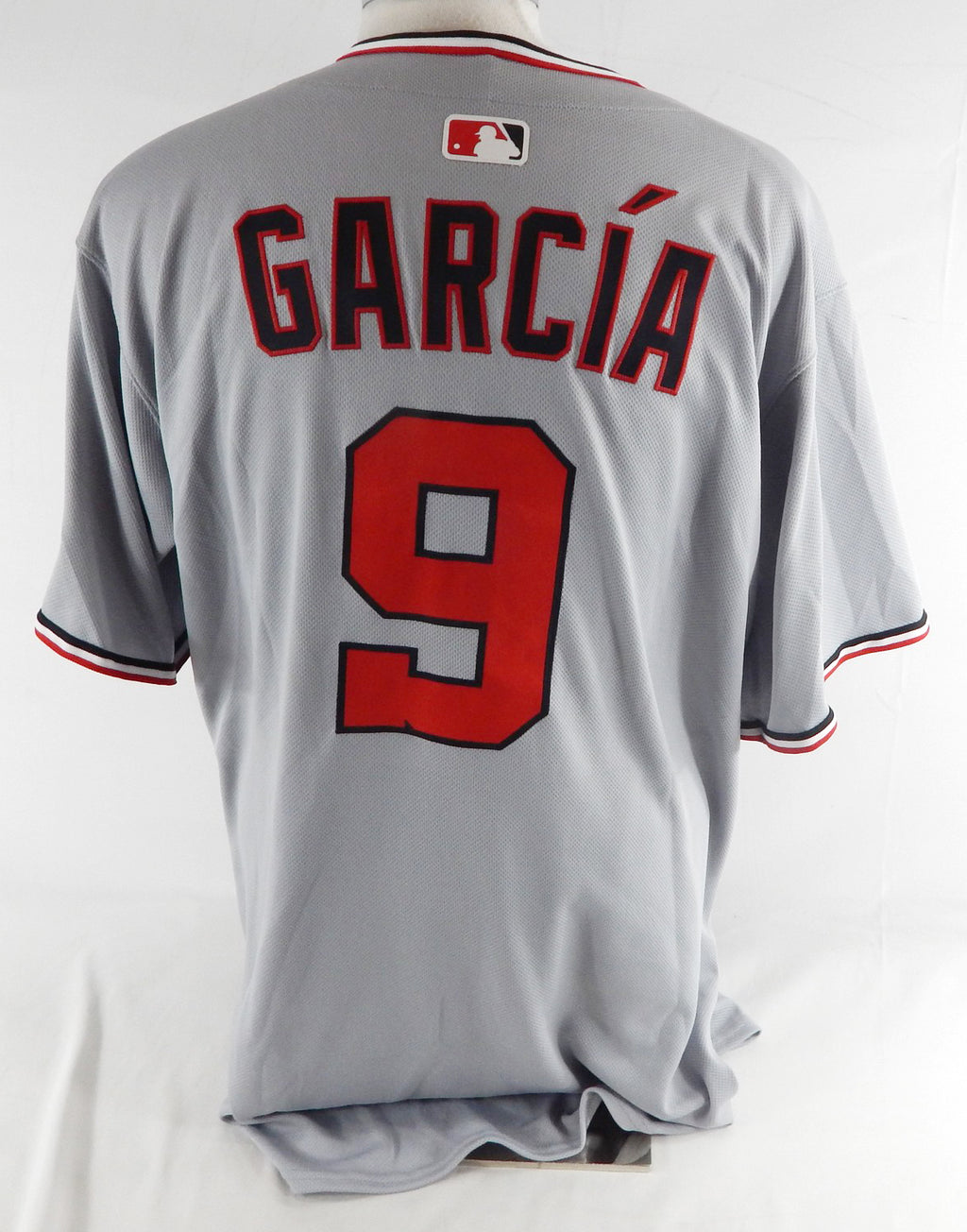 2025 Washington Nationals Luis Garcia #9 Game Issued Grey Jersey 48 260 Pic2